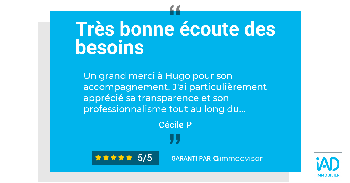 Avis clients 5 étoiles — Hugo Delannoy conseiller immobilier
